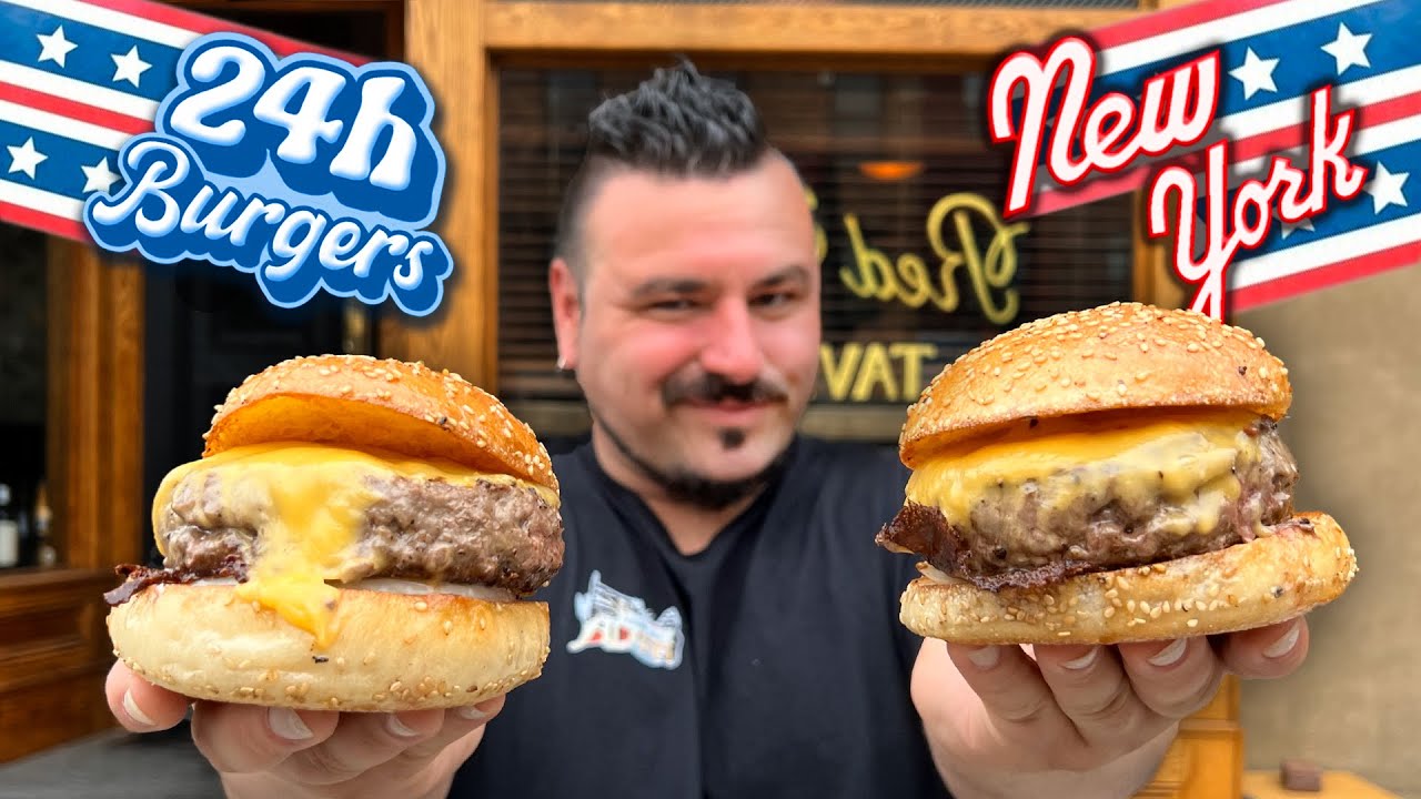 24 Horas COMIENDO las mejores HAMBURGUESAS en NUEVA YORK 🍔 Las Burger MÁS CARAS que he COMIDO