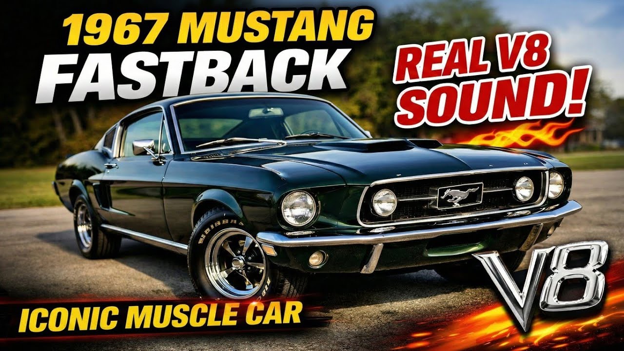 Ford Mustang Fastback 1967 года | Настоящий звук V8, обзор культового маслкара (Айова)