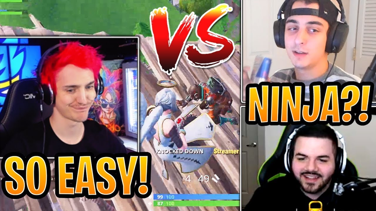 Ninja Kills FaZe Cloak & CourageJD in a Public Match! - Fortnite Best and Funny Moments