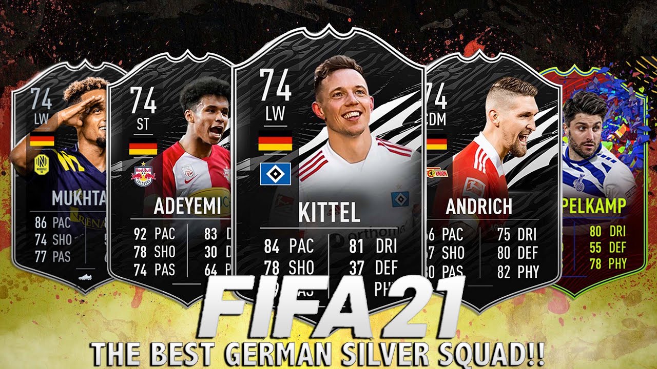 (74) SILVER STARS SONNY KITTEL SQUAD BUILDER FT. THE BEST SILVER GERMANS! FIFA 21 ULTIMATE TEAM