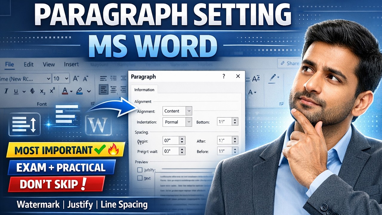 Most Used Paragraph Settings in MS Word | Beginners to Pro Tutorial