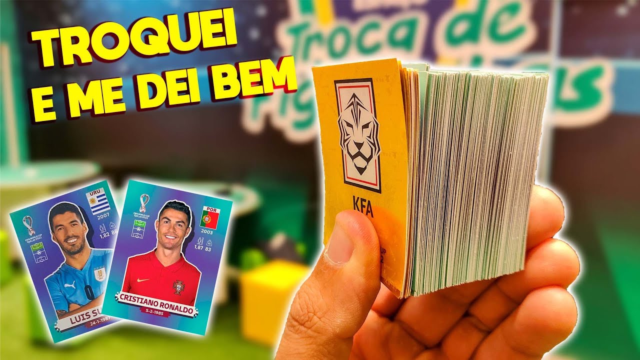 TROCANDO FIGURINHAS DA COPA DO MUNDO QATAR 2022 - PAGUEI 2 REAIS NO PACOTE DE FIGURINHAS.
