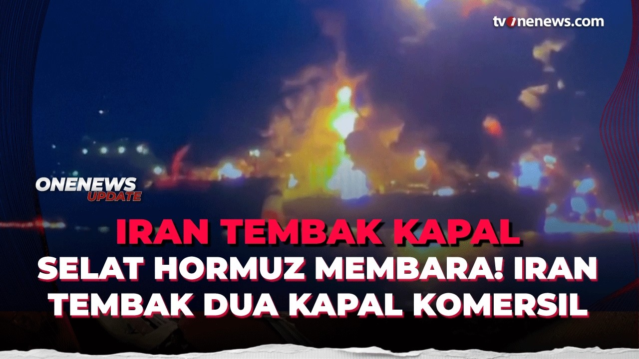 Abaikan Peringatan! Iran Tembak Paksa Kapal Komersil di Selat Hormuz | OneNews Update