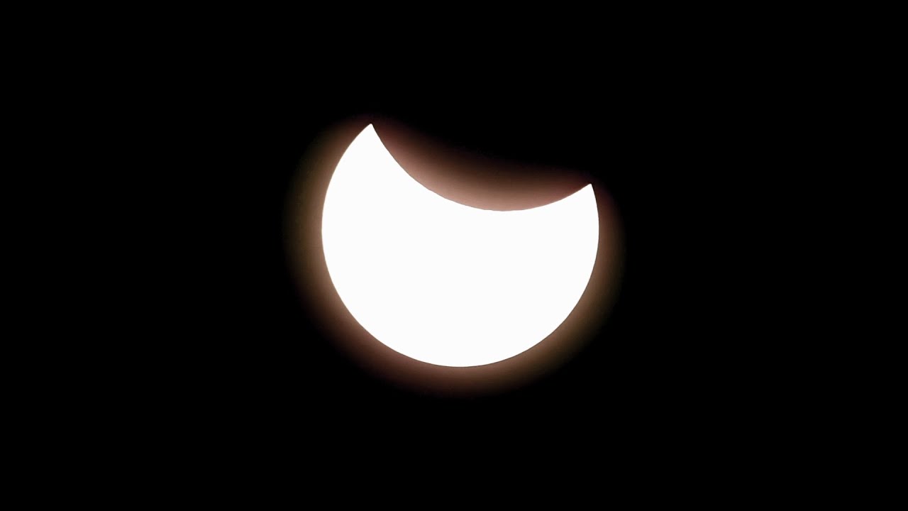 Partial solar eclipse time-lapse March 2025