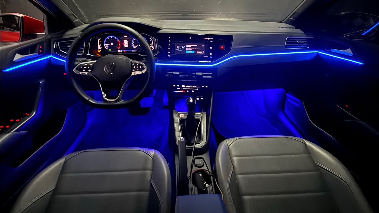 Vw Nivus Highline Fita Led RGB Painel Portas Assoalho Compartimento Console