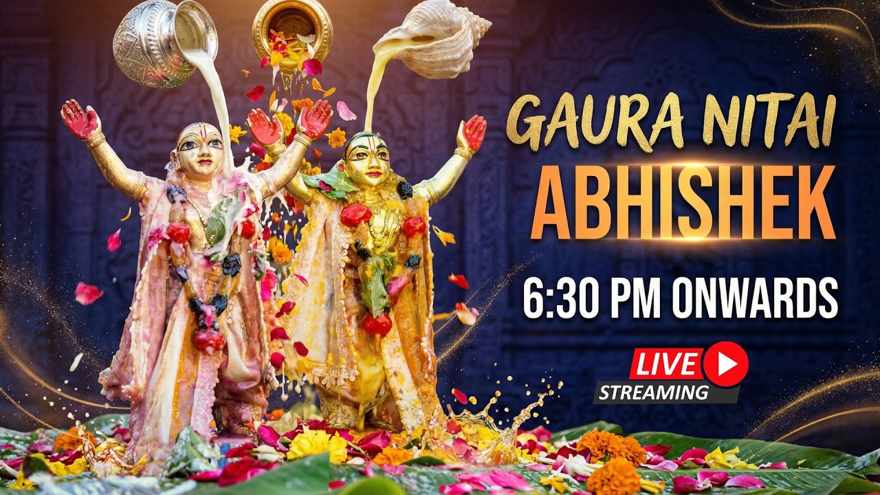 Gaur Nitai Abhishek | Gaur Purnima Festival | GEV | 03/03/26