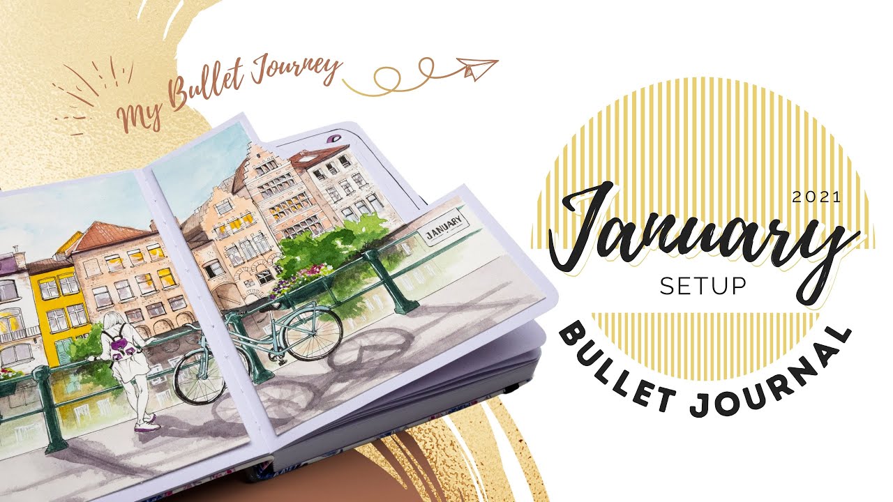 JANUARY Bullet Journal setup 2021 PLAN WITH ME Belgium