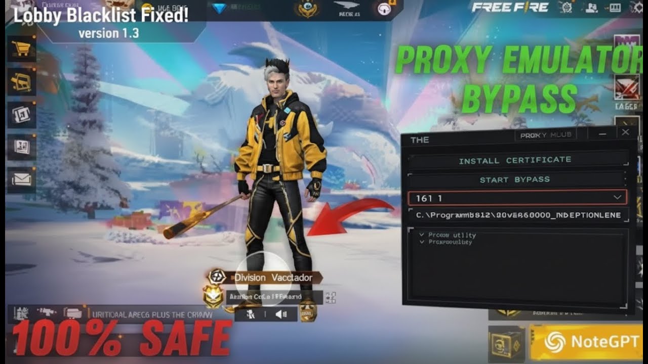 Free Fire Blacklist Fixed 2026 | OB52 Emulator Bypass PC No Ban | Version 1.5