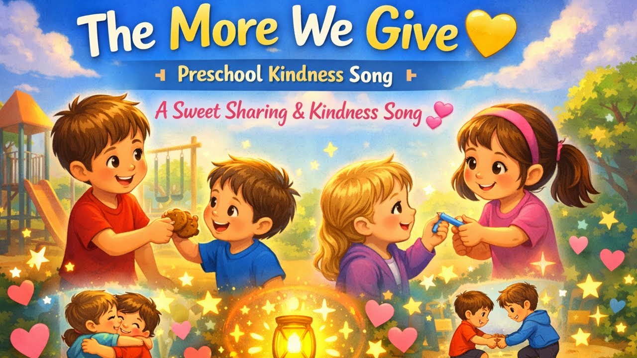 The More We Give 💛 | Preschool Kindness Song | A Sweet Sharing & Kindness Song 💕