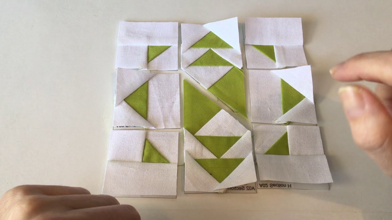 Deformando componentes del Bloque A2 del Dear Jane / La magia del Patchwork