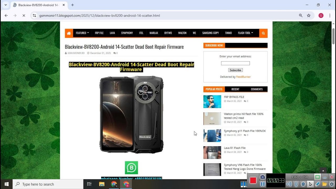 Blackview BV8200 Android 14 Scatter Dead Boot Repair Firmware