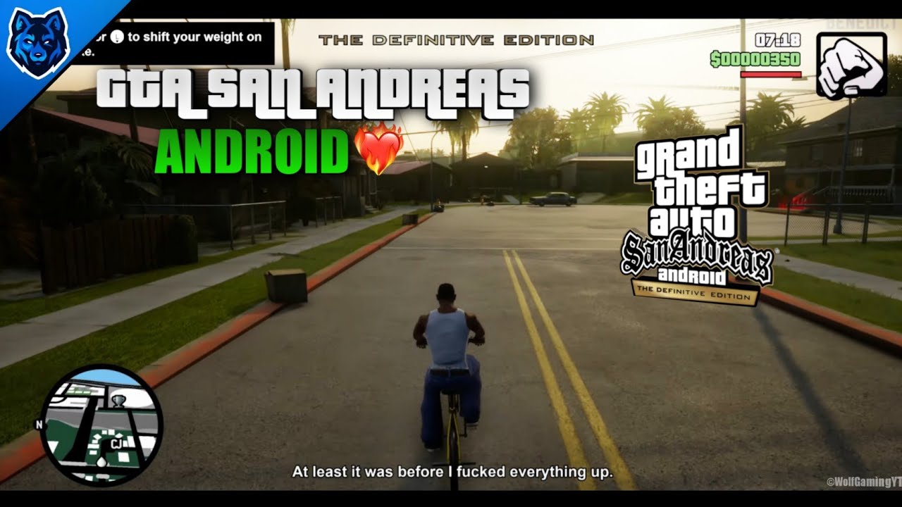 GTASA: The Definitive Edition Official Android | GTA Trilogy Mobile 2024 | WolfGamìngYT