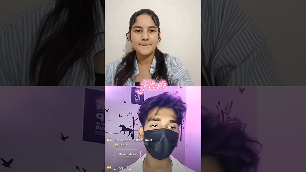wait For End 😍🤣#shorts #omegle #sundar #ladki #flirtyvishal#rewa