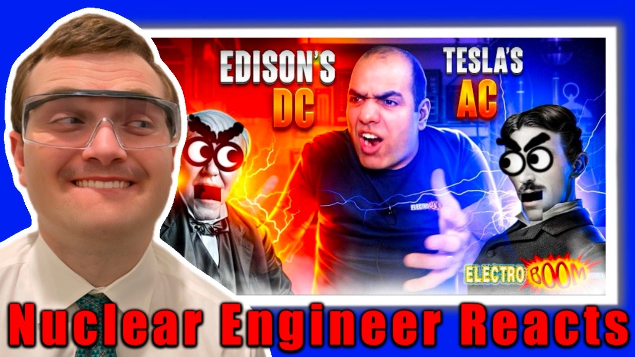 AC vs. DC Current! - Nuclear Engineer Reacts to ElectroBOOM
