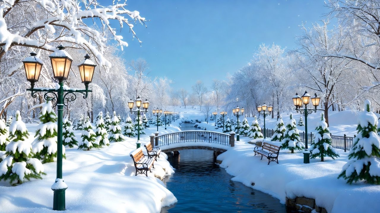 Beautiful, Relaxing Piano Music❄️Serene Snowy Forest Views for Deep Rest