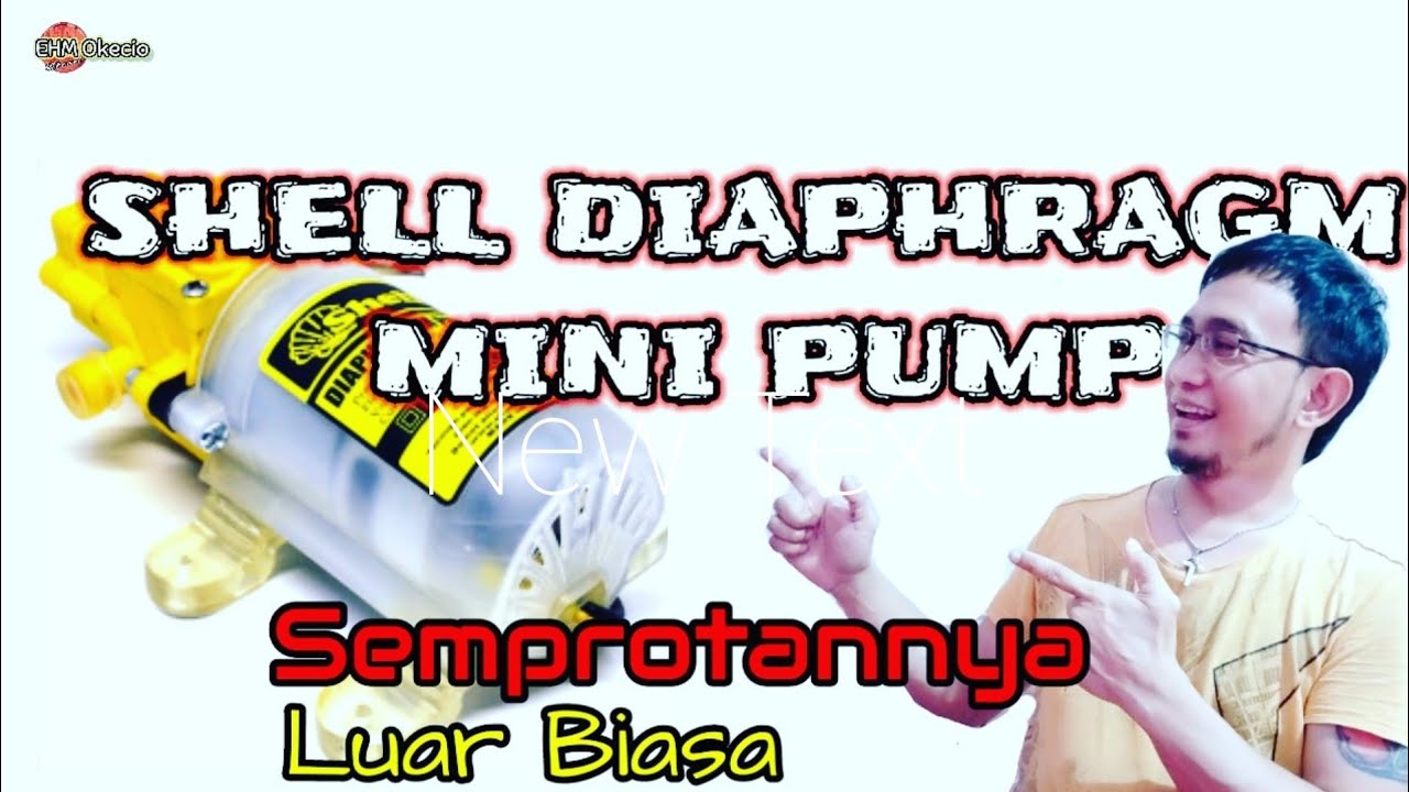Review Shell Mini Diaphragm Pump | sikecil dengan semprotan luar biasa