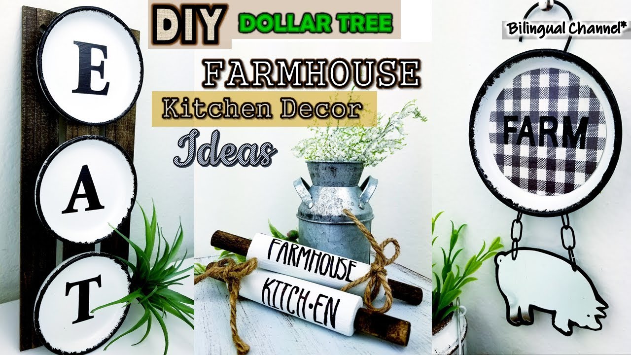 Dollar Tree DIY Farmhouse Kitchen Decor Ideas DIY Home Decor
