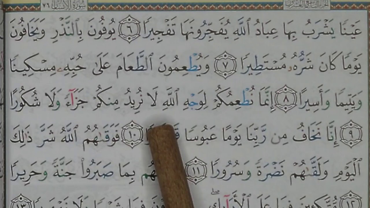 Sourate AL INSAN -2- (apprendre mot par mot / learn word by word )  سورة الإنسان