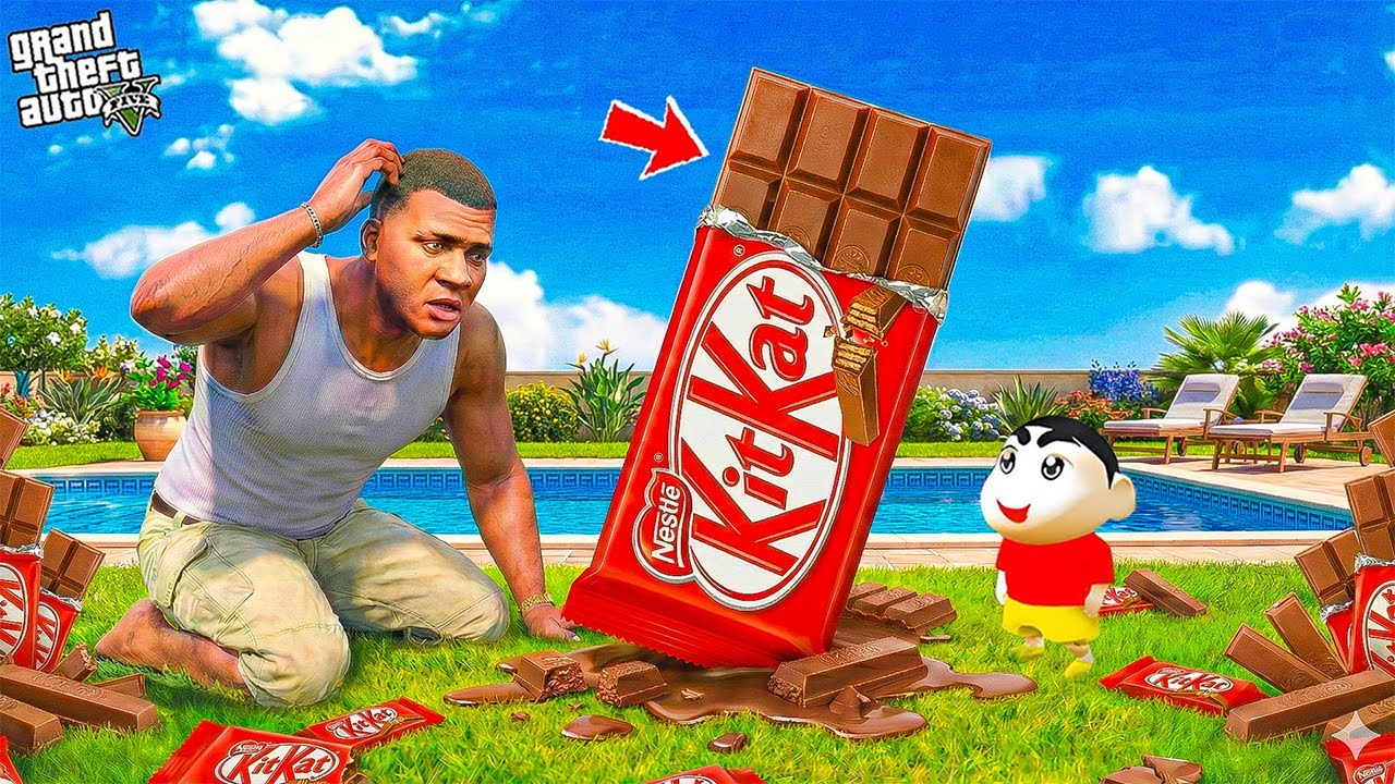 Franklin Fight For World's BIGGEST KIT KAT CHOCOLATE😱 Most Tasty Life Story
