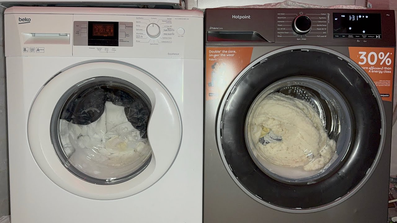 WASH RACE | Beko WMB Vs “Hotpoint” Fabricare | Cotton 60c 