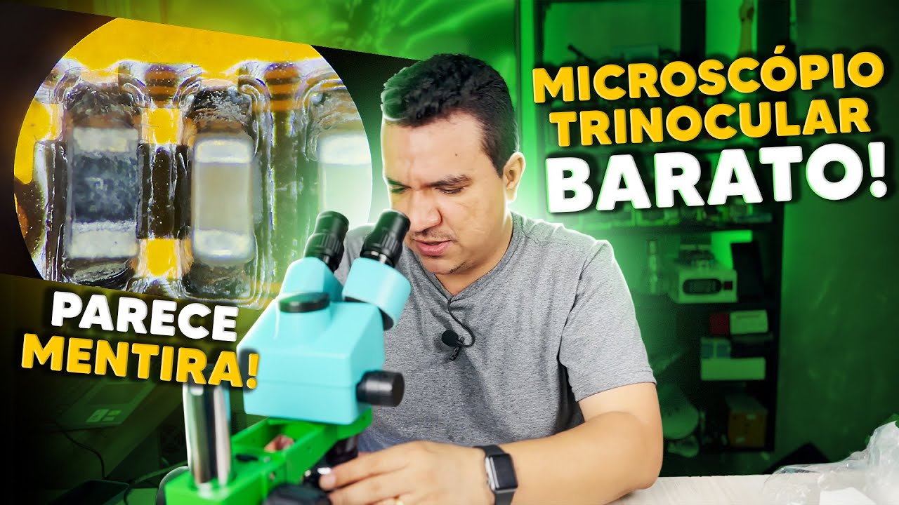 Microscópio Trinocular na CHINA com PREÇO de XIAOMI! Comprei e tive uma SURPRESA...