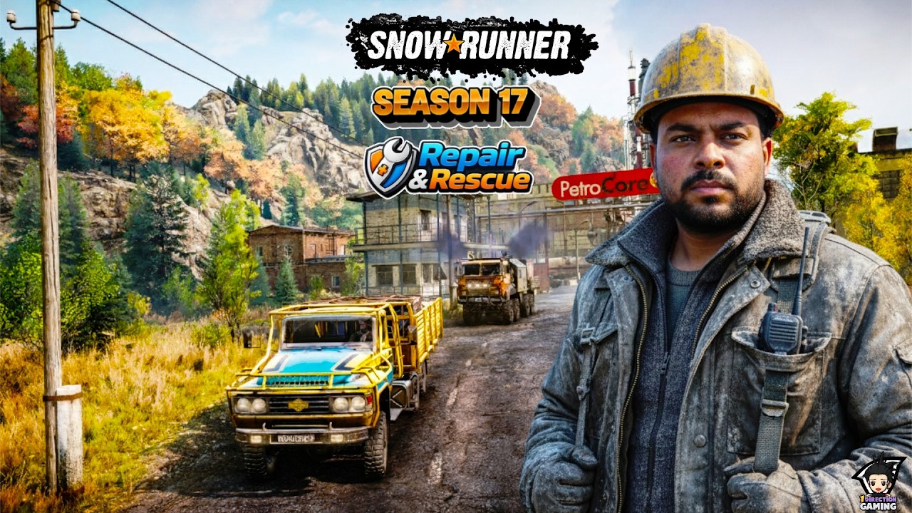 🔴 LIVE – SnowRunner Season 17 Repair & Rescue 😂🚛 | Facecam Chaos Begins! ❄️🔥