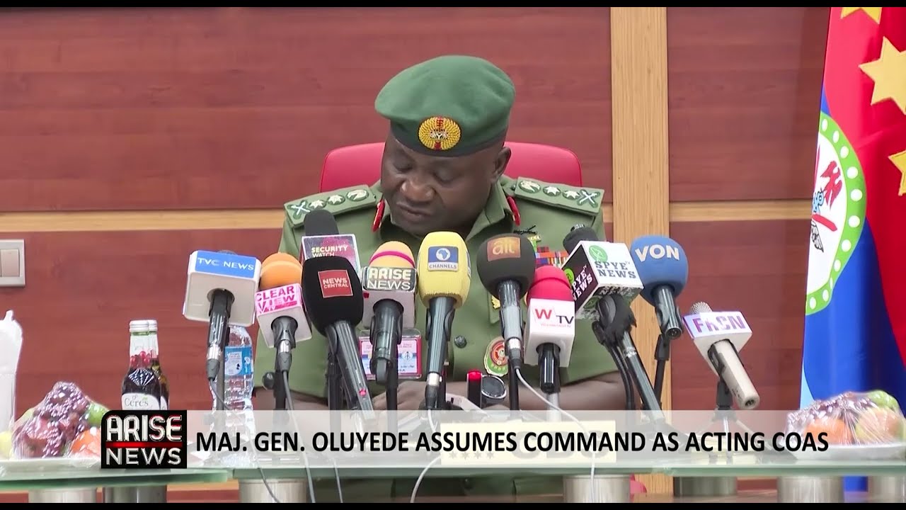 MAJ. GEN. OLUYEDE ASSUMES COMMAND AS ACTING COAS