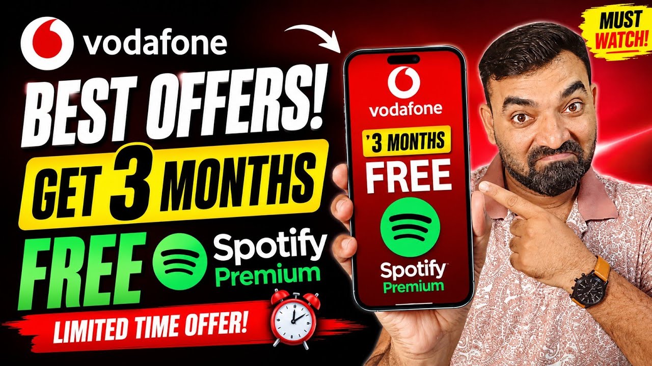 Vodafone Best Offers: Get 3 Months Free Spotify Premium #VodafoneIdea #SpotifyPremium 