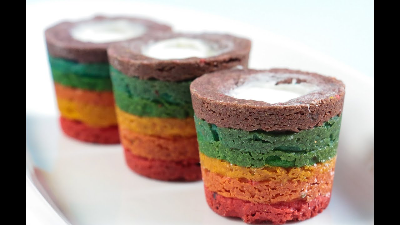Rainbow Cookie Shot Glass Tutorial