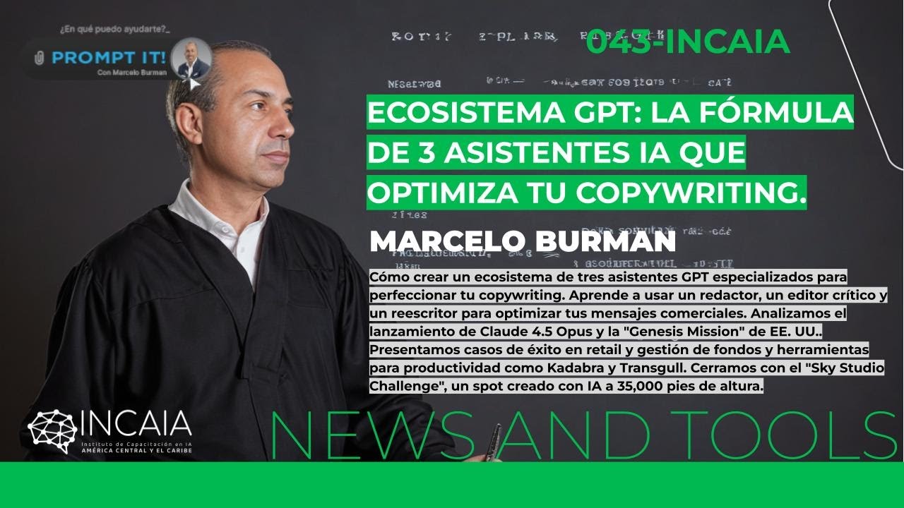 Ecosistema GPT: La fórmula de 3 asistentes IA que optimiza tu Copywriting.