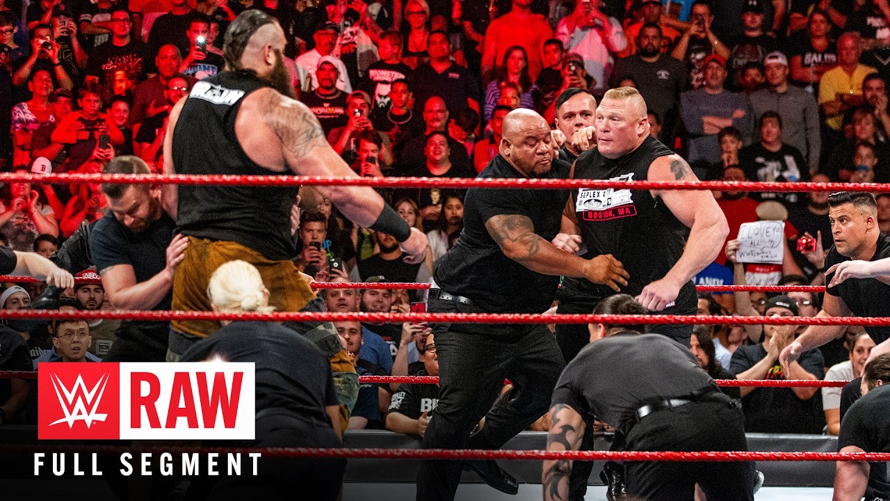 FULL SEGMENT: Brock Lesnar, Roman Reigns, Samoa Joe and Braun Strowman collide: Raw, Aug. 14, 2017