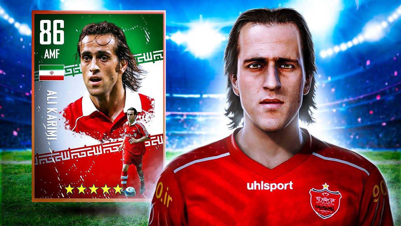 بازسازی دوران فوتبال علی کریمی از پرسپولیس تا اروپا در PES 21🔥🤯⚽️