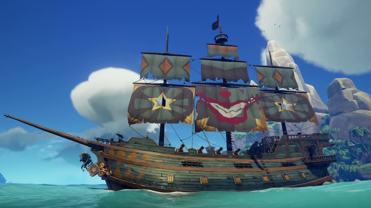 Barbossa1978 shows you that Sea of Thieves 🤡 Motley Mariner 🤡 Ship Set