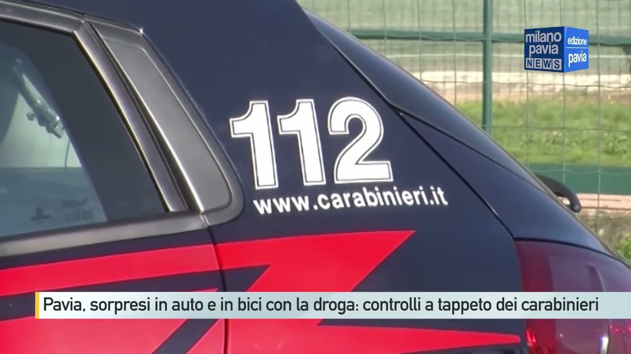 Pavia, giovani e pensionati trovati in auto o in bici con la droga: i controlli dei carabinieri