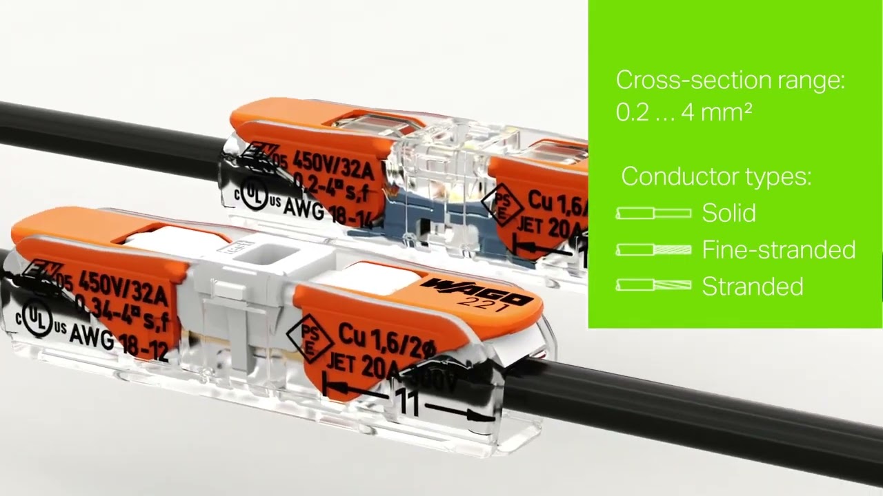 221 Series Inline Splicing Connector with Lever
