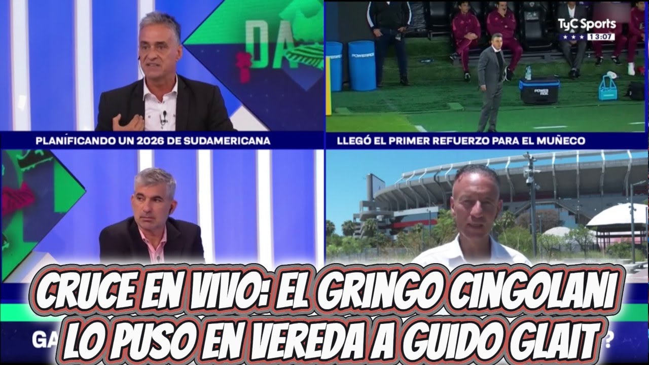 Cruce caliente en vivo: Cingolani marc&oacute; la cancha en los refuerzos de RIVER