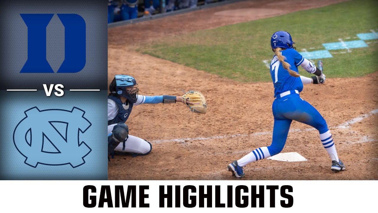 Duke vs. North Carolina Softball Highlights (2023)