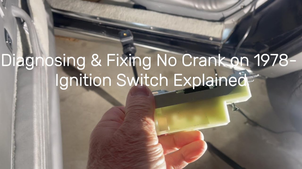 🔧 Diagnosing & Fixing No-Crank on 1978 Corvette – Ignition Switch Explained 🔧
