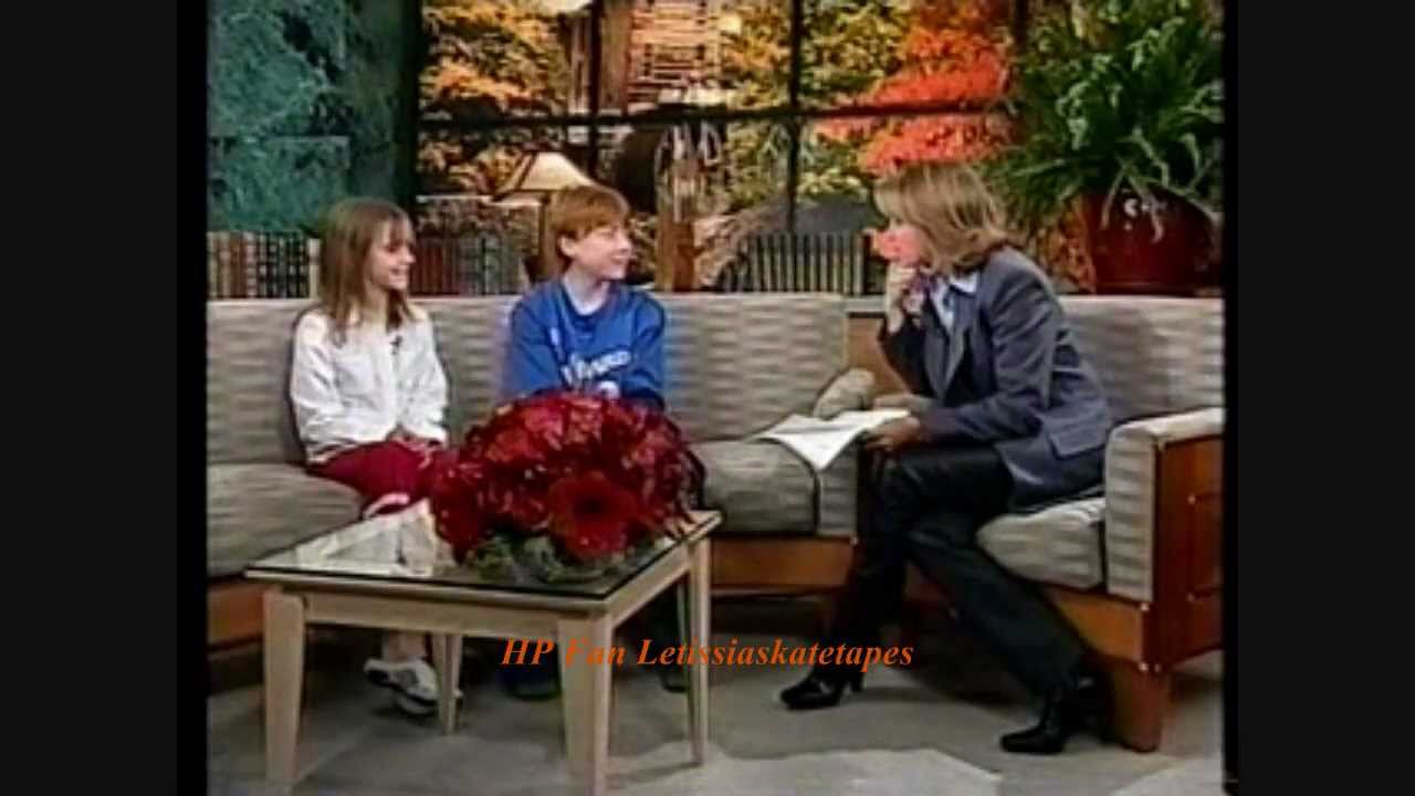 Emma Watson & Rupert Grint on the Today Show [2001 Sorcerer's Stone]