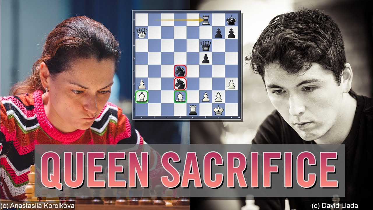 Queen sacrifice | Alexandra Kosteniuk vs Eric Hansen | Airthings Masters 2022