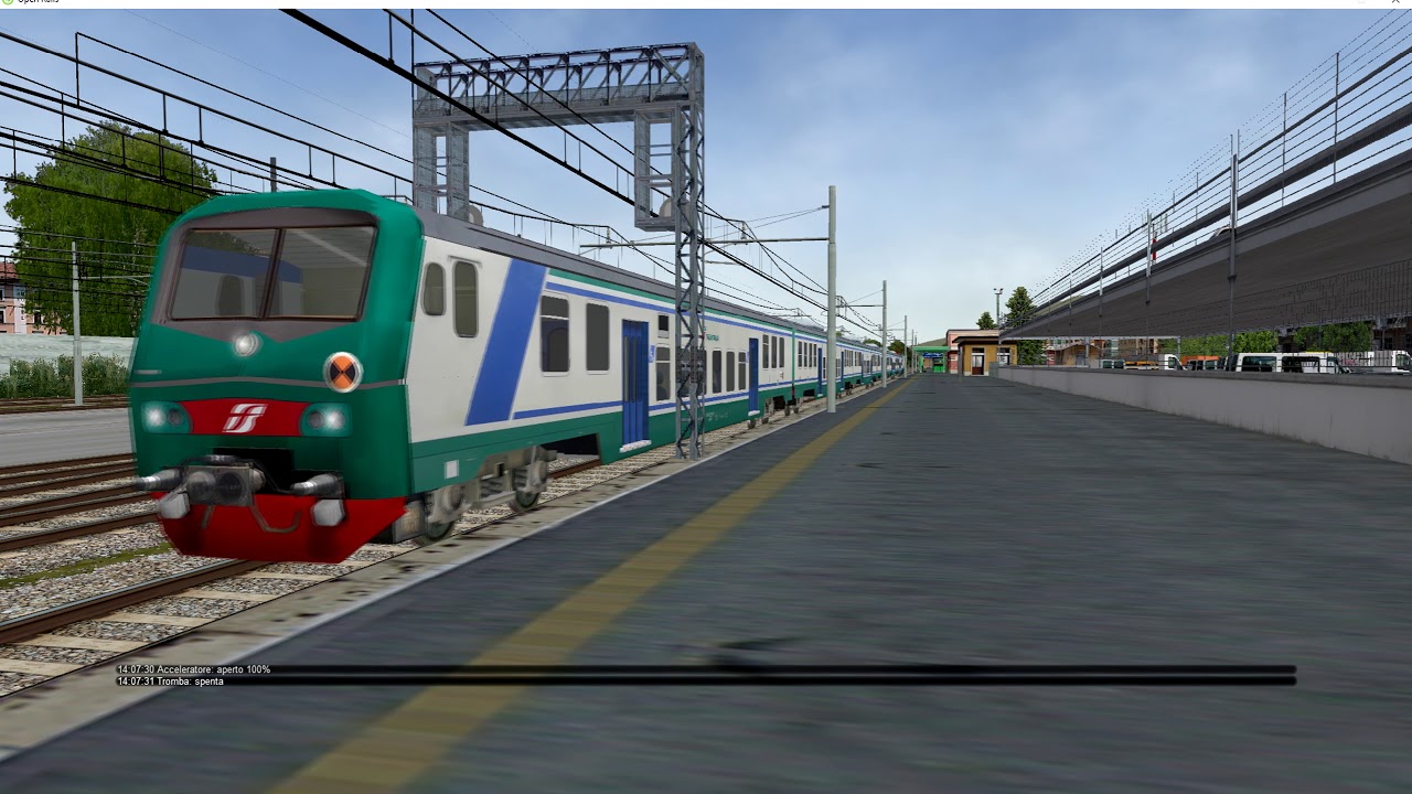 Arrivi,transiti e partenze  nella stazione di Casoria. MSTS/Open Rail Ita.