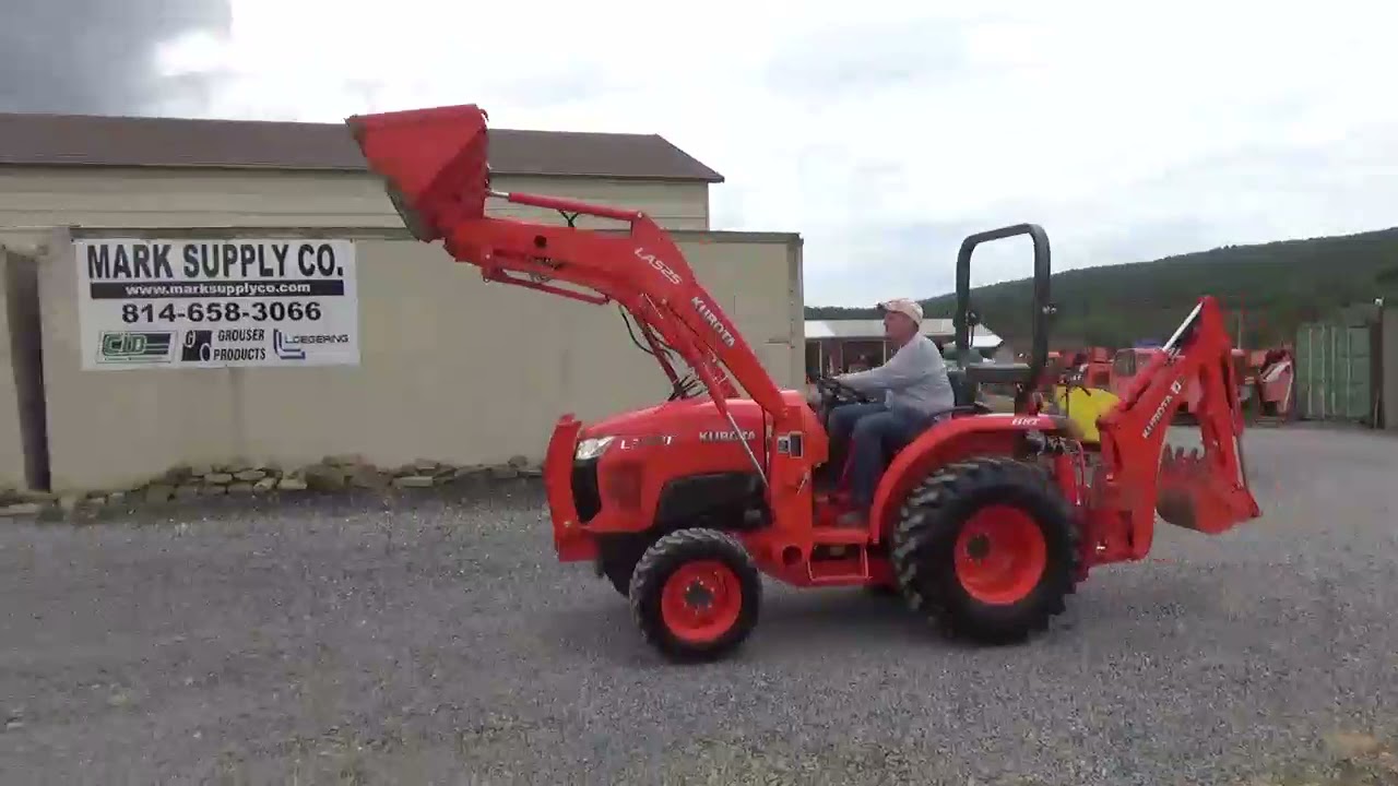 2019 Kubota L3301 Compact Tractor Loader Backhoe LA525 BH77 4X4 184 Hours Warranty For Sale Nice !!!