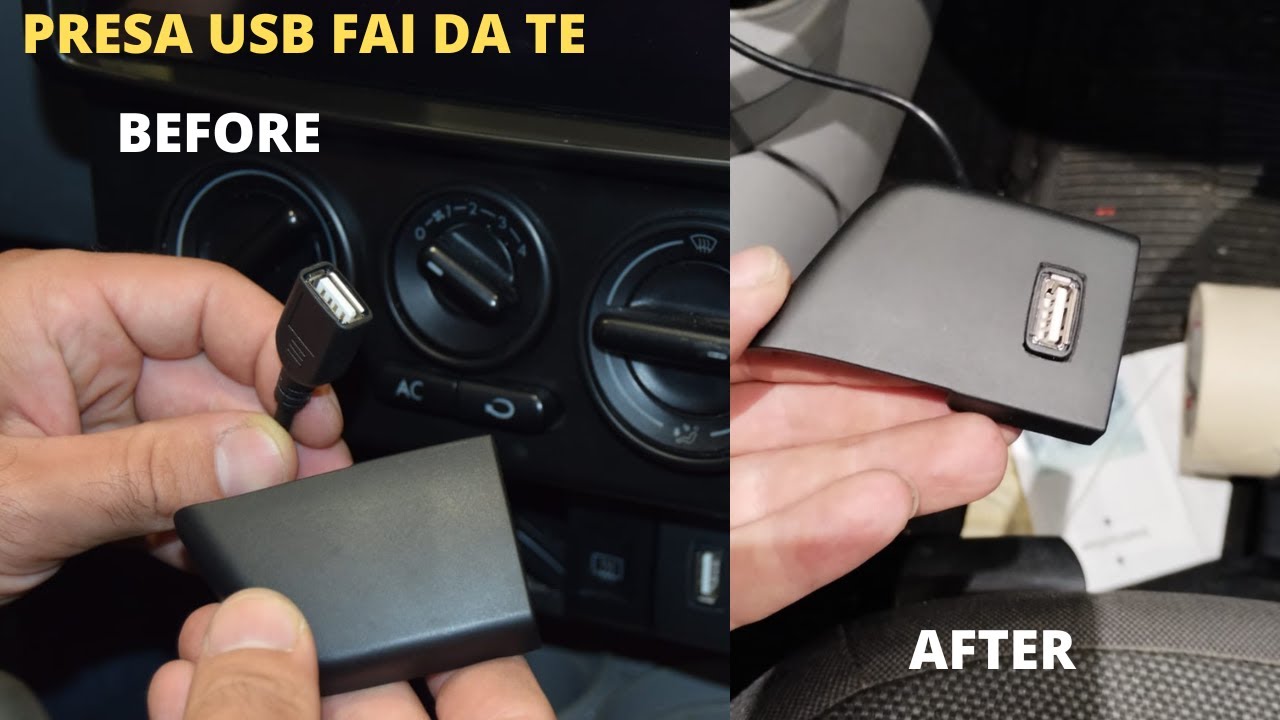 installazione presa usb fai da te senza adattatori su tutte le auto