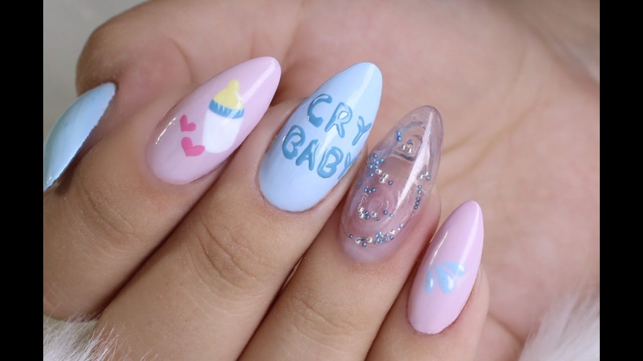 EASY NAIL ART MELANIE MARTINEZ INSPIRED
