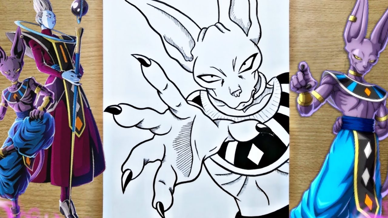 COMMENT DESSINER BEERUS FACILEMENT - Dragon Ball 🐲🐉