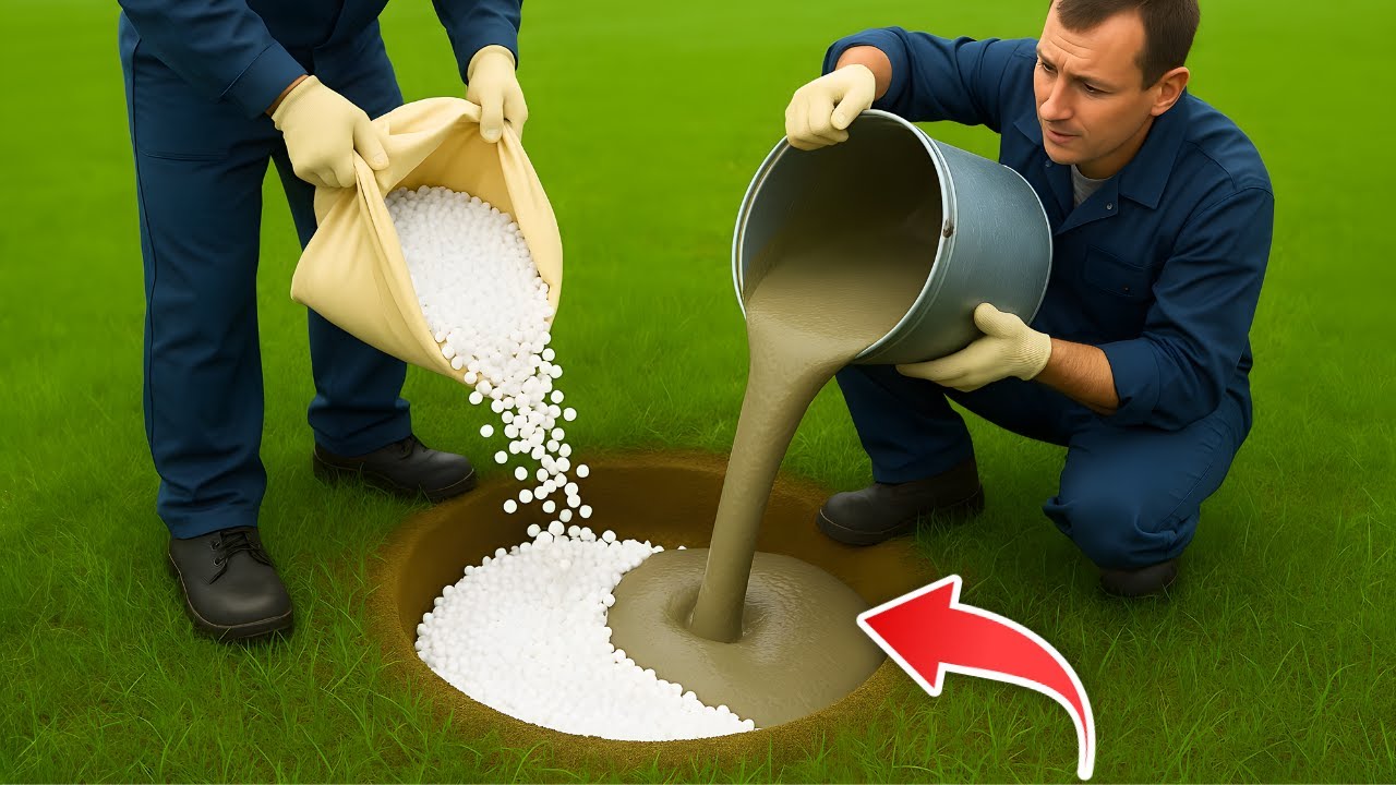 Mix CEMENT and crushed STYROFOAM and discover a gold mine that will shock you!