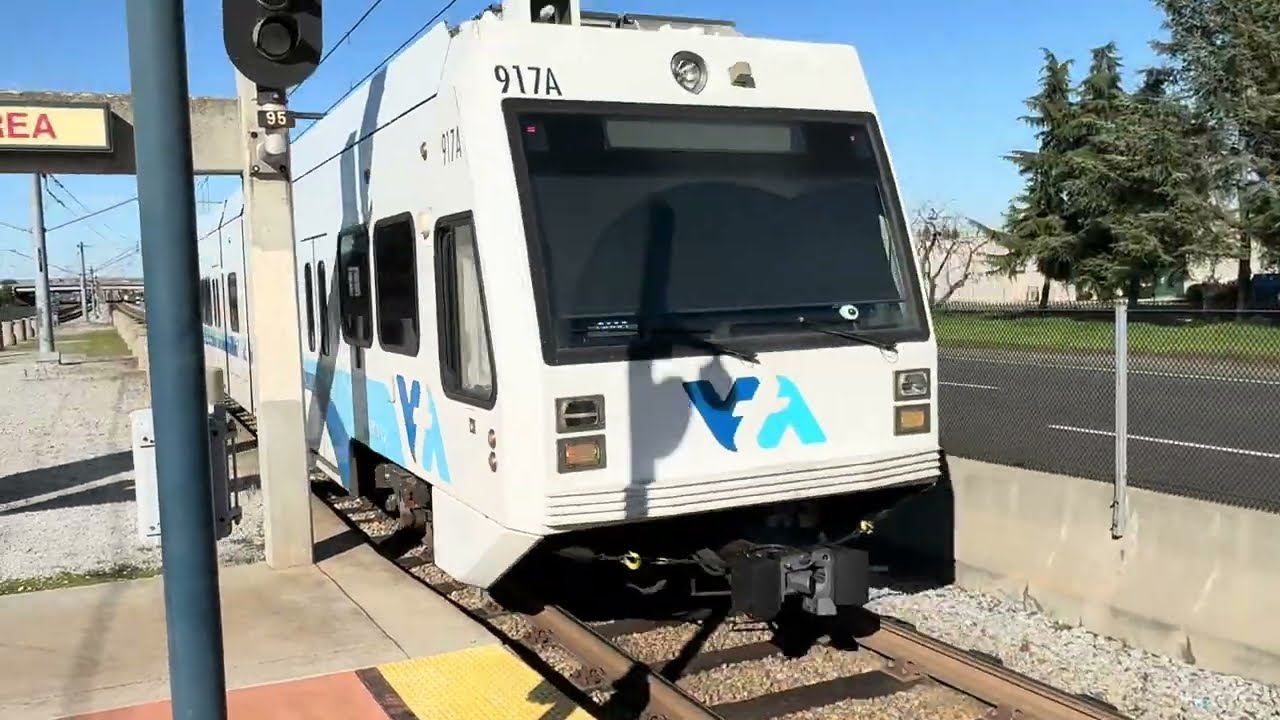 VTA light rail blue line From Santa Teresa Station to Snell Station 917B
