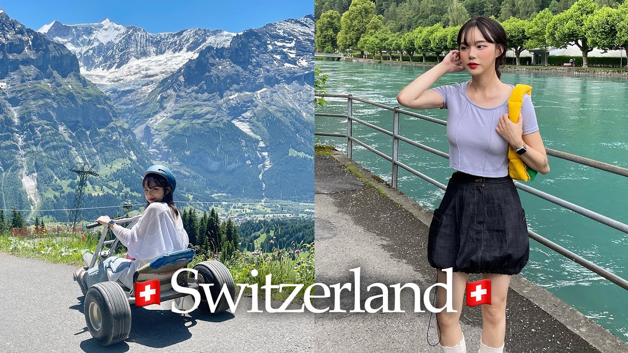 VLOG🇨🇭스위스 여행 브이로그 #2, 친언니와 함께.. 행복한 날들이었다.. 그린델발트,인터라켄,체르마트,피르스트 여행