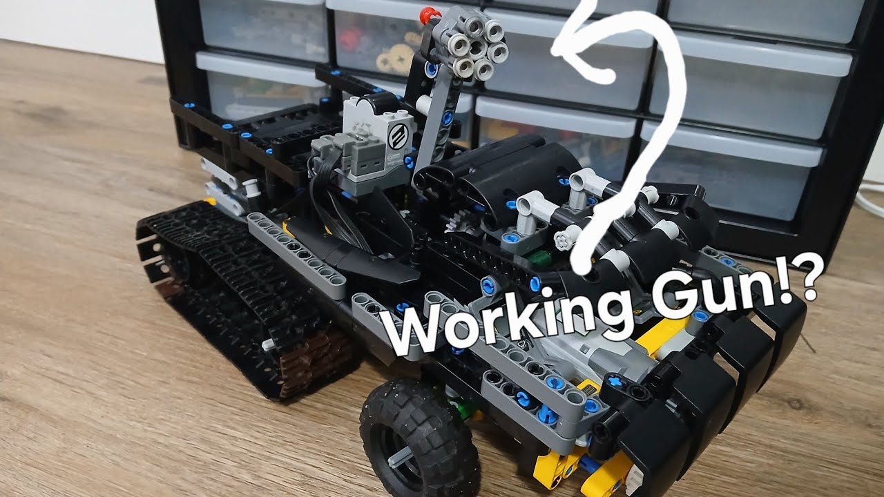 I Gave My LEGO Half-Track Vehicle a 2-Speed Gearbox and a Gun!?