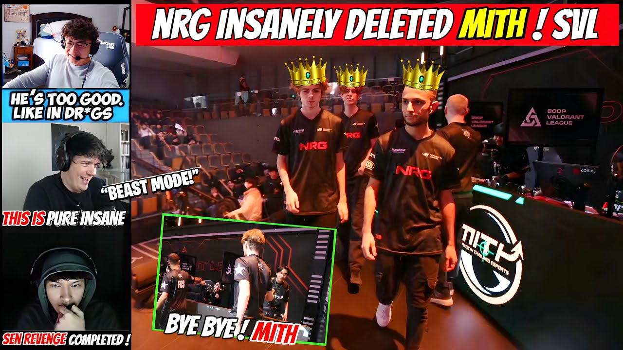 EG Shanks Sinatraa & Sliggy Reacts To NRG Shows Insane Performance & Destroyed MITH in SVL